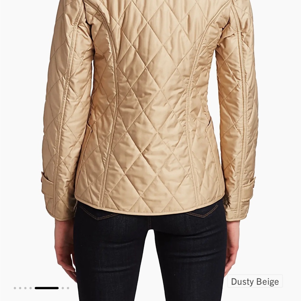 Burberry Dusty Beige Quilted Puffer Jacket